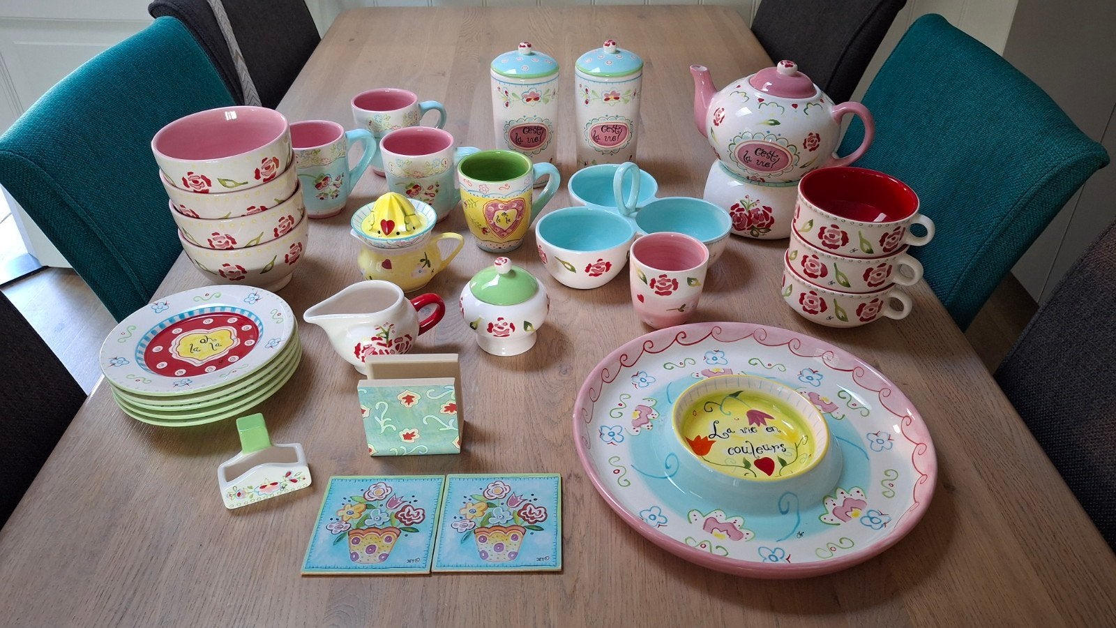servies Jet by ter Steege C'est la Vie, Ophalen, Overige typen, Zo goed als nieuw, Overige stijlen