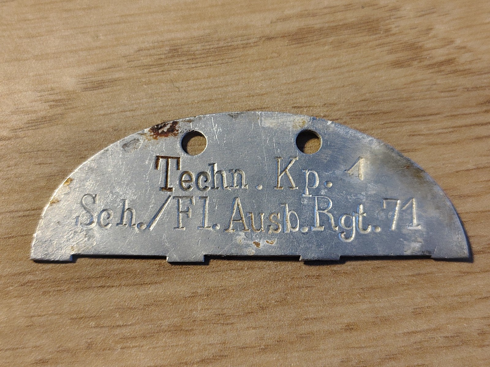 Erkennungsmarke Dog Tag echt of repro?, Ophalen of Verzenden, Duitsland, Embleem of Badge