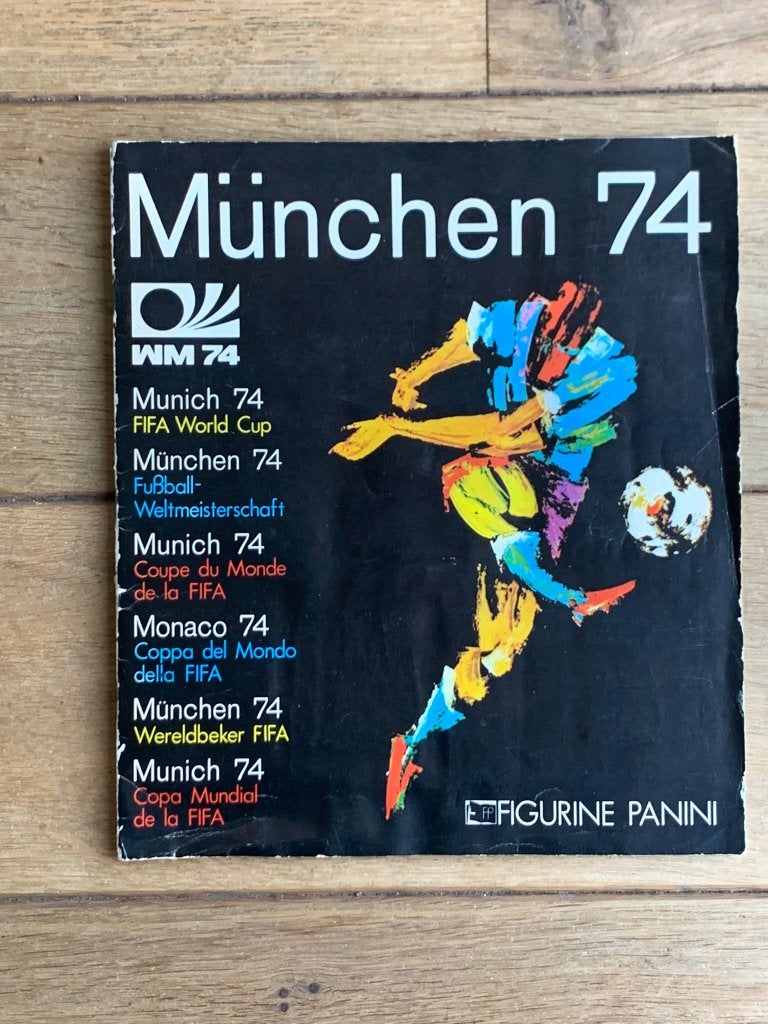 Munchen WM74 Orgineel Panini Origineel, Verzamelen, Ophalen of Verzenden, Zo goed als nieuw, Buitenlandse clubs, Poster, Plaatje of Sticker