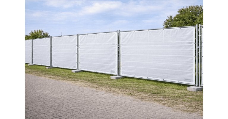 Bouwhekzeil Wit en Groen  Magazijn opruiming, Ophalen, Nieuw