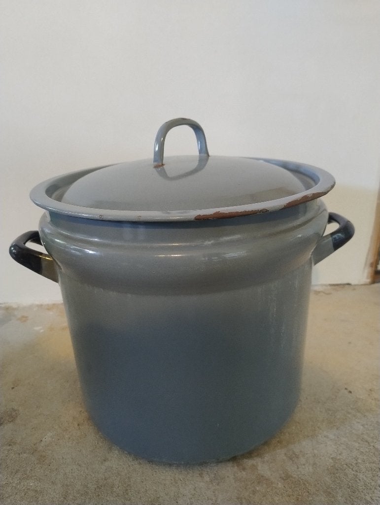 emaille weckpan, Ophalen, Gebruikt, Emaille