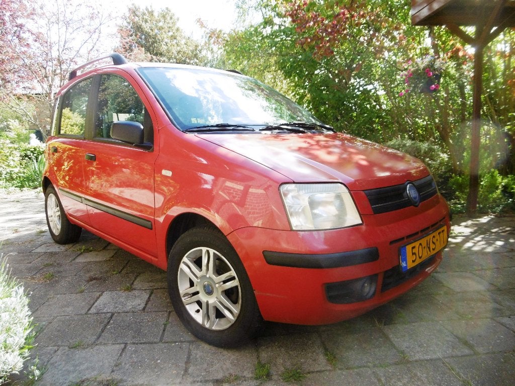 Fiat Panda 1.2 2004 Rood, Auto's, Fiat, Voorwielaandrijving, Euro 5, Stof, 1242 cc