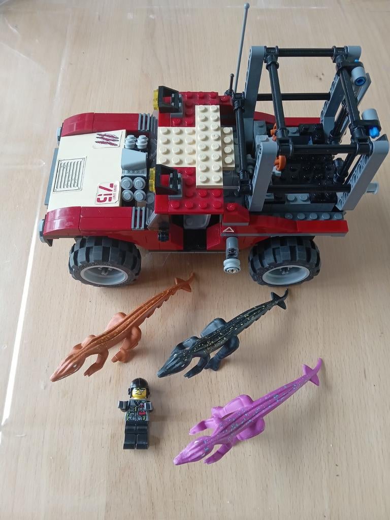 LEGO Dino 2010 7296 4WD Trapper Dino Vangwagen, Compleet, Gebruikt, Overige thema's, Lego