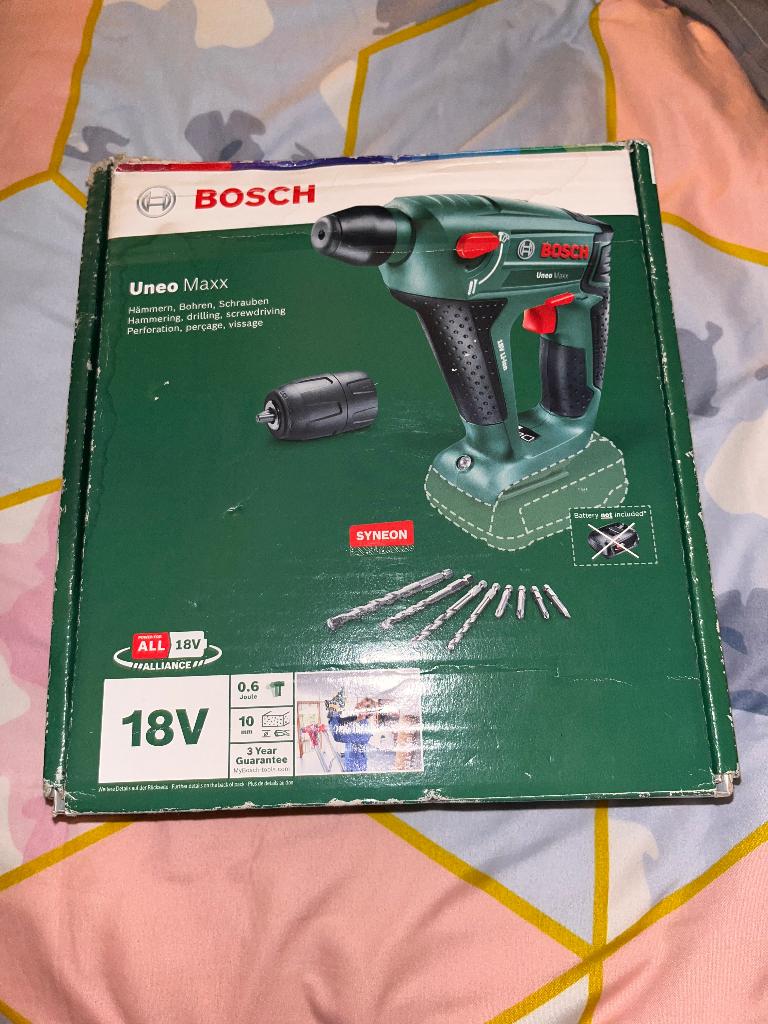 Bosch 18V boorhamer UneoMaxx (zonder accu), Doe-het-zelf en Verbouw, Ophalen of Verzenden, Nieuw, Boor- en/of Breekhamer
