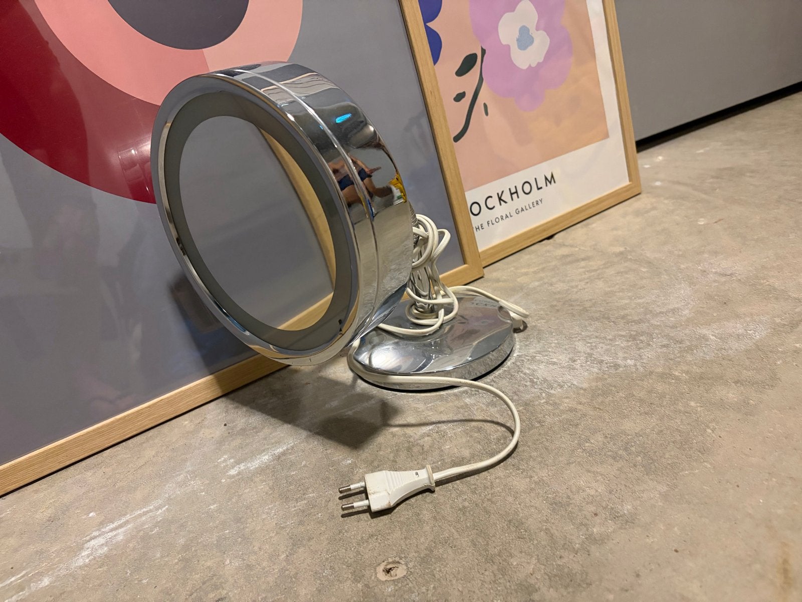 Make-up spiegel met lamp kaptafel, Ophalen, Minder dan 50 cm, Gebruikt, Rond