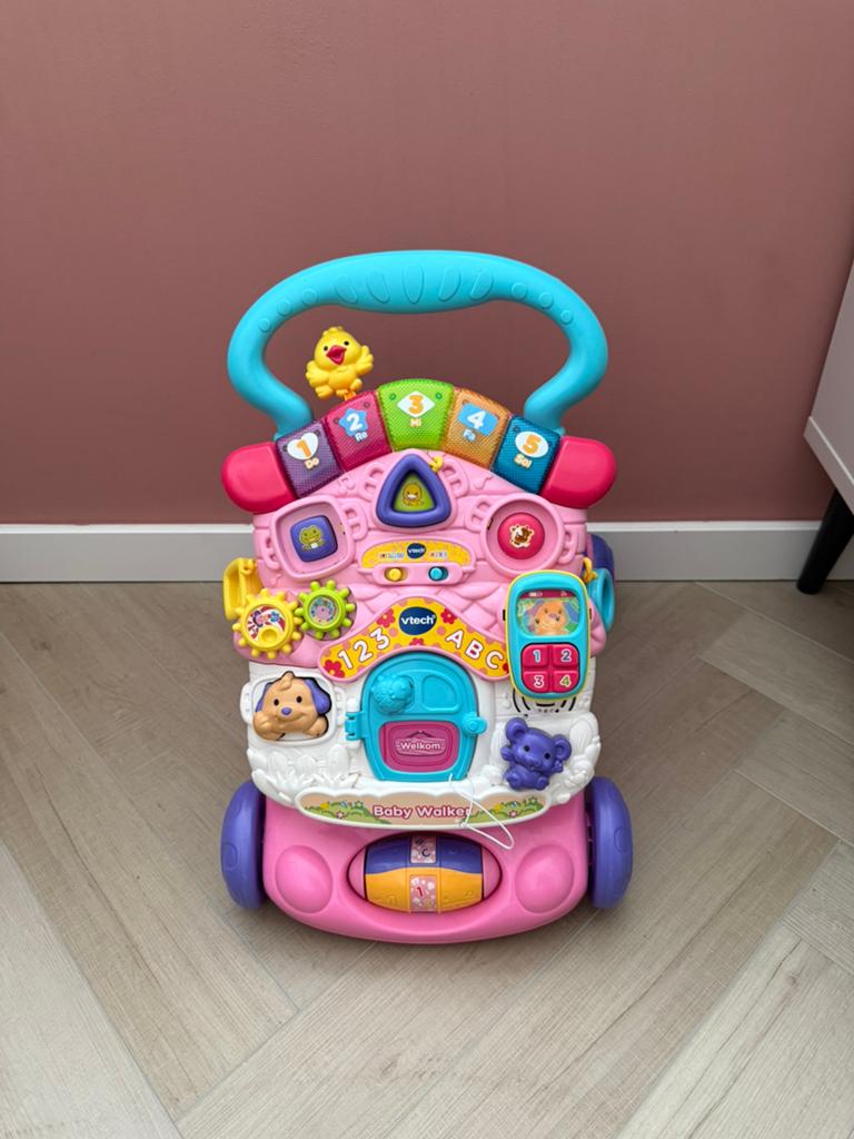 Loopwagen v tech compleet ZGAN, Kinderen en Baby's, Speelgoed | Vtech, Ophalen, Zo goed als nieuw, 6 maanden tot 2 jaar