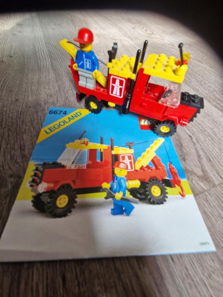 Lego 6674 takelwagen, Ophalen, Zo goed als nieuw, Complete set, Lego