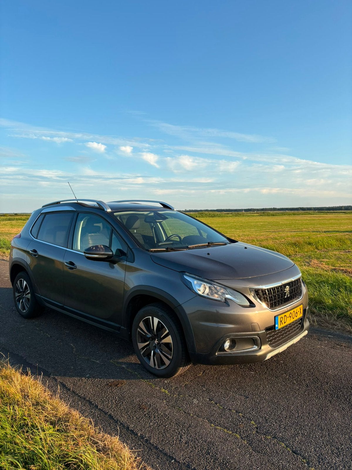 Peugeot 2008 Allure 1.2 Panoramadak 2017 44600! Grijs, Auto's, Voorwielaandrijving, Parkeersensor, 1250 kg, Euro 6