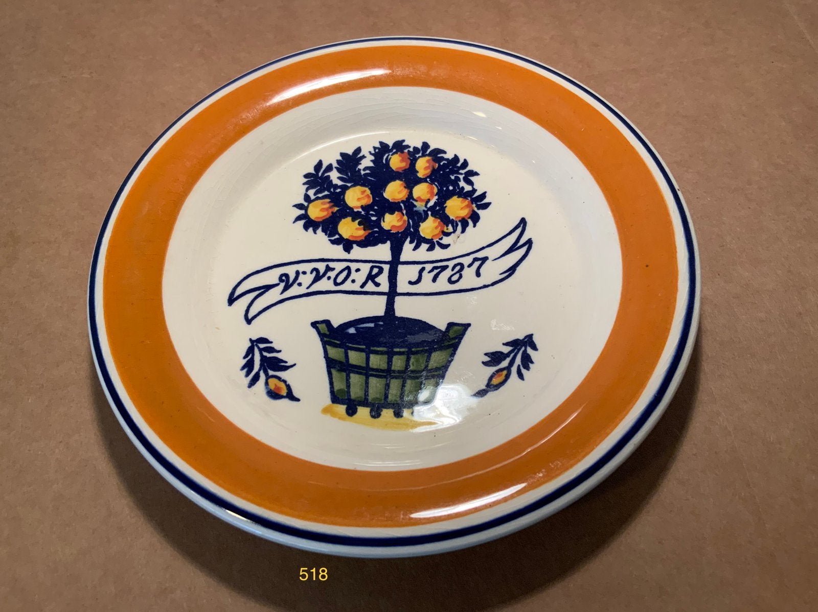 Vintage Oranje Nassau bordje, Antiek en Kunst, Ophalen of Verzenden