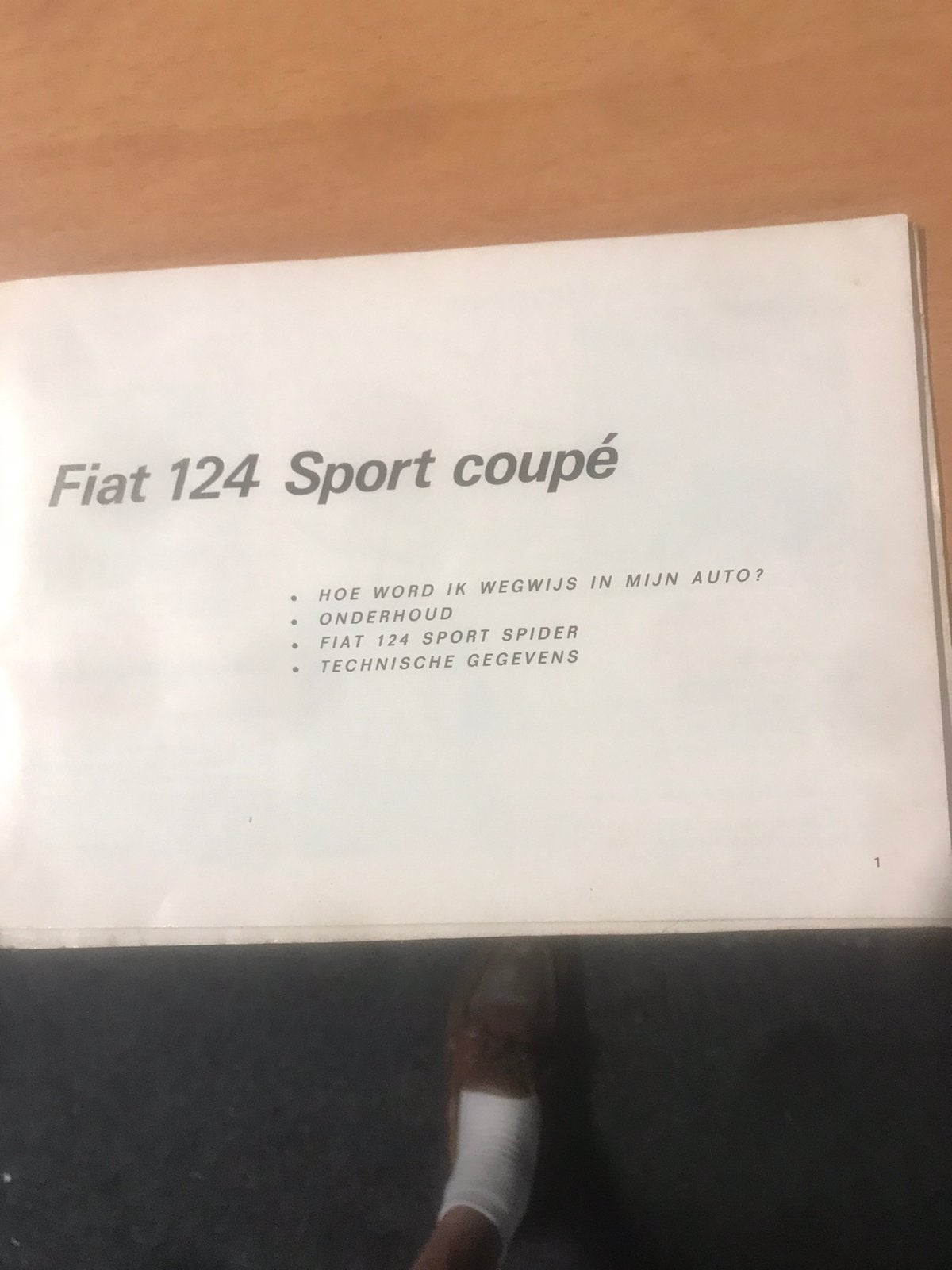 Fiat 124 coupe / spider origine instructie boekje, Ophalen of Verzenden
