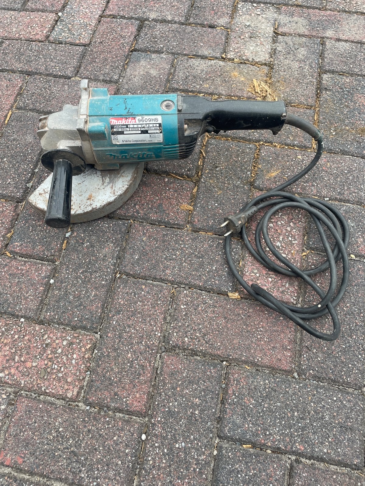 Makita 9609HB Haakse Slijpmachine - Gebruikt, Ophalen, Gebruikt, 1000 watt of meer, Haakse handslijpmachine