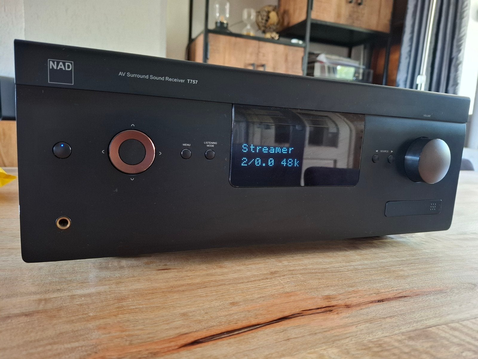NAD T757 v2 – AV-receiver met Teufel Raumfeld Connector 2, Ophalen, Gebruikt, 60 tot 120 watt, Overige merken