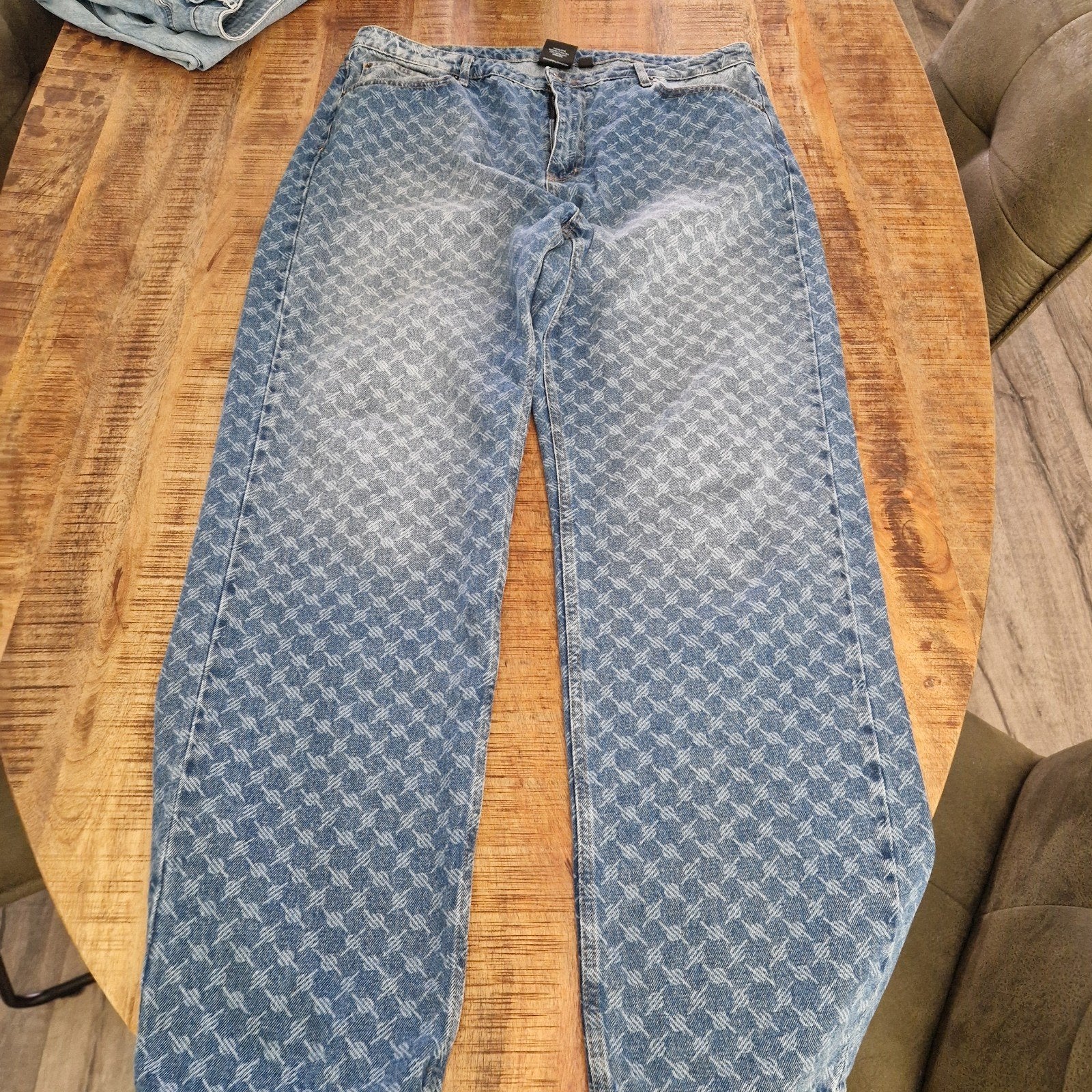 TE KOOP MOOIE HEREN JEANS DAILY PAPER MAAT XL, Kleding | Heren, Ophalen of Verzenden, Zo goed als nieuw, Blauw, W36 - W38 (confectie 52/54)