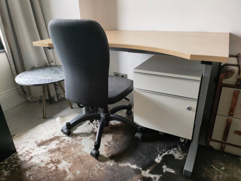 Verrijdbaar Stalen ladenblok op wielen voor onder bureau, Overige typen, Metaal, Zo goed als nieuw, Overige merken