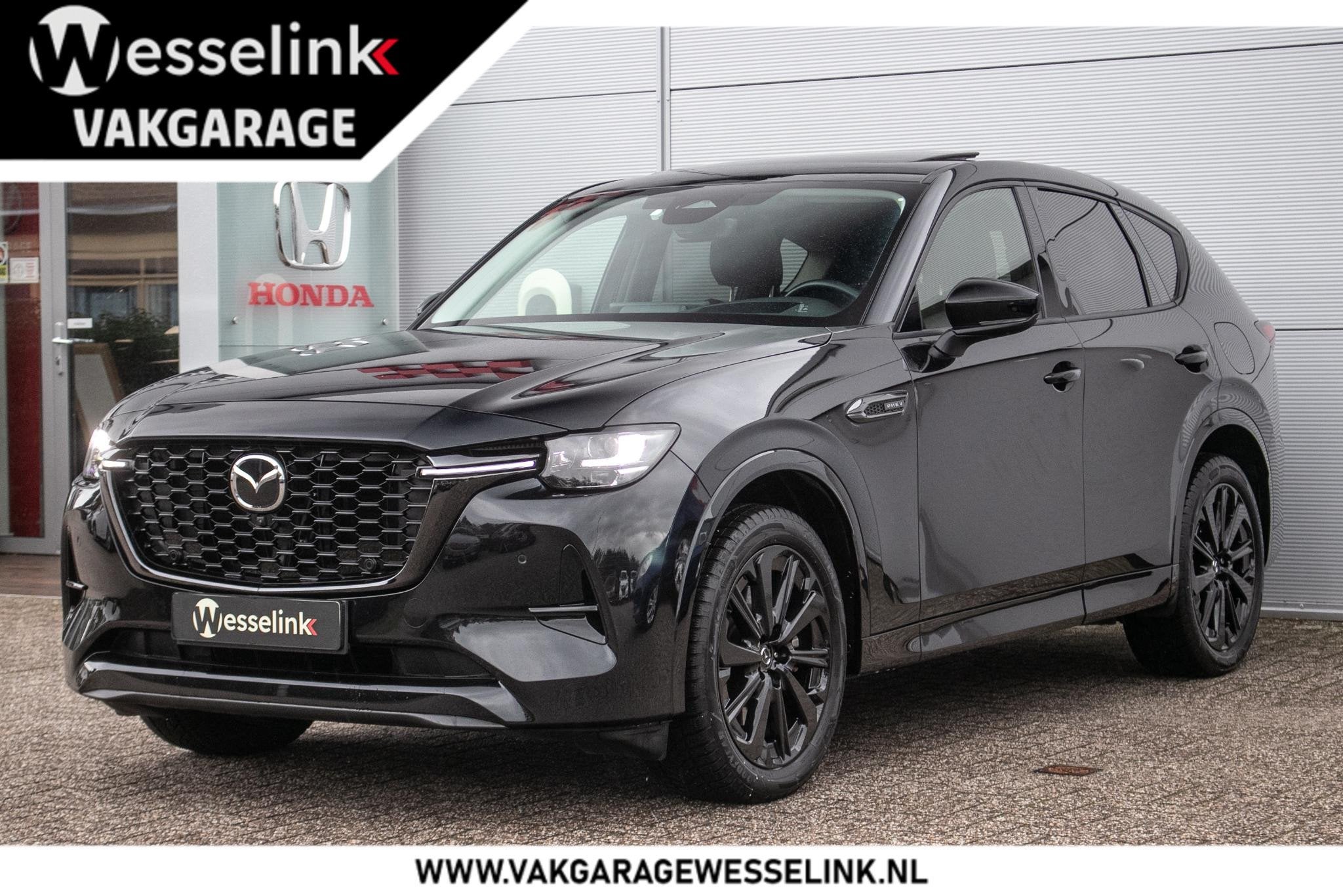 Mazda CX-60 2.5 e-SkyActiv PHEV Homura Plus - Schuif/kanteld, Auto's, Automaat, Dealer onderhouden, Gebruikt, 4 cilinders