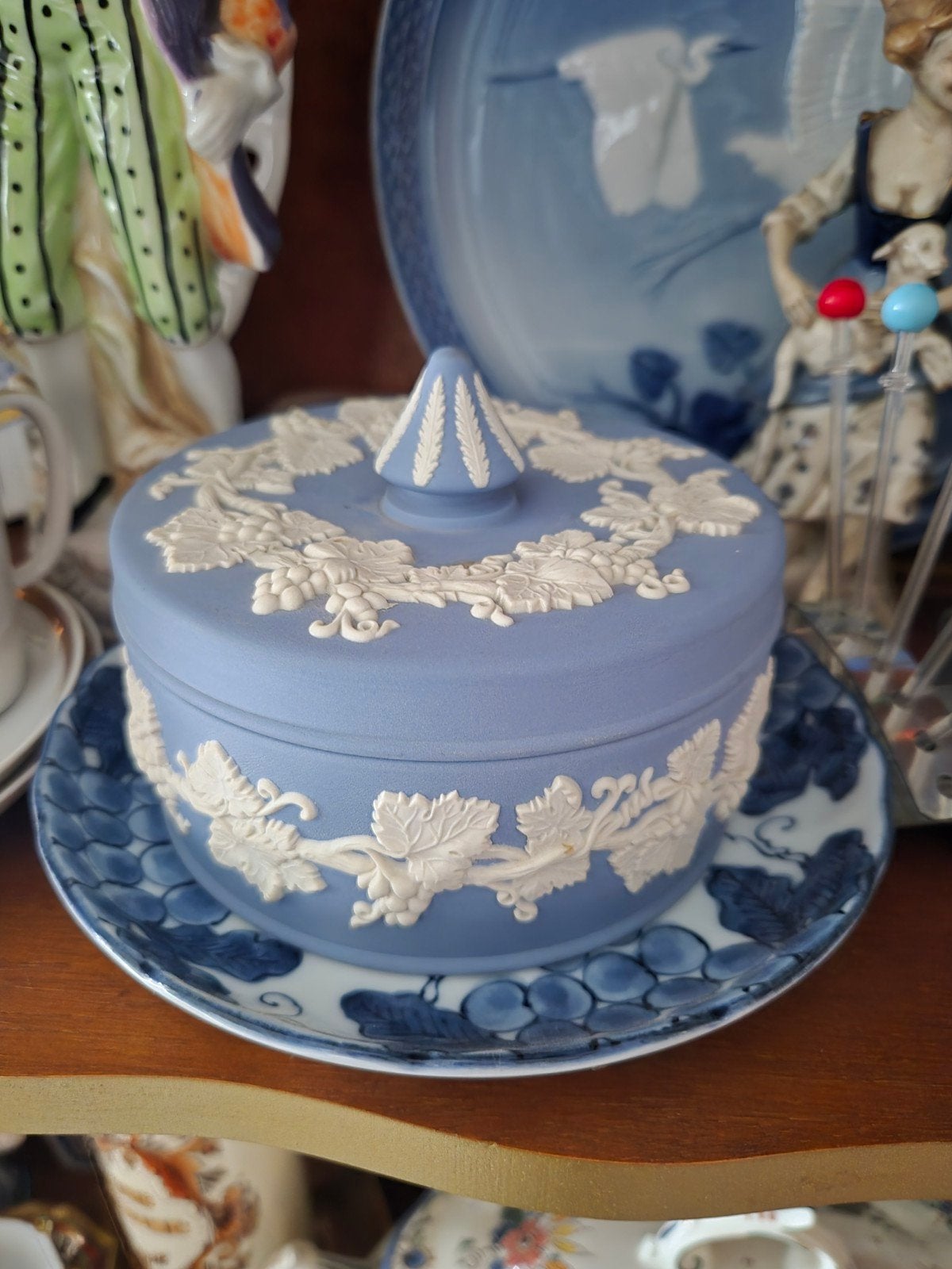 Wedgwood Jasperware Potpourri Pot met 2 Mini Potjes, Ophalen of Verzenden