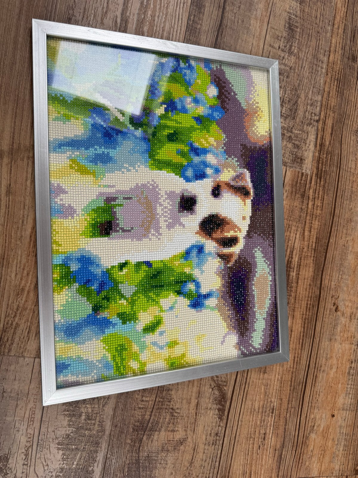 Diamond Painting Hond in lijst, Ophalen, Zo goed als nieuw, Overige typen