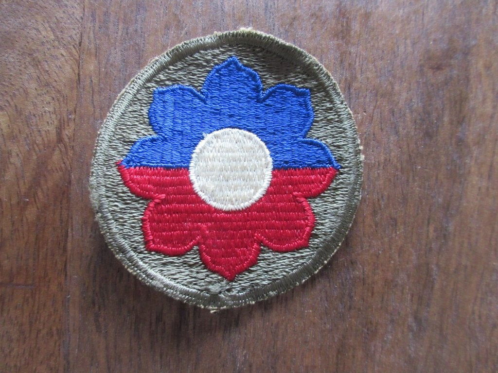Patch US Army 9th Infantry Division, Ophalen of Verzenden, Amerika, Embleem of Badge
