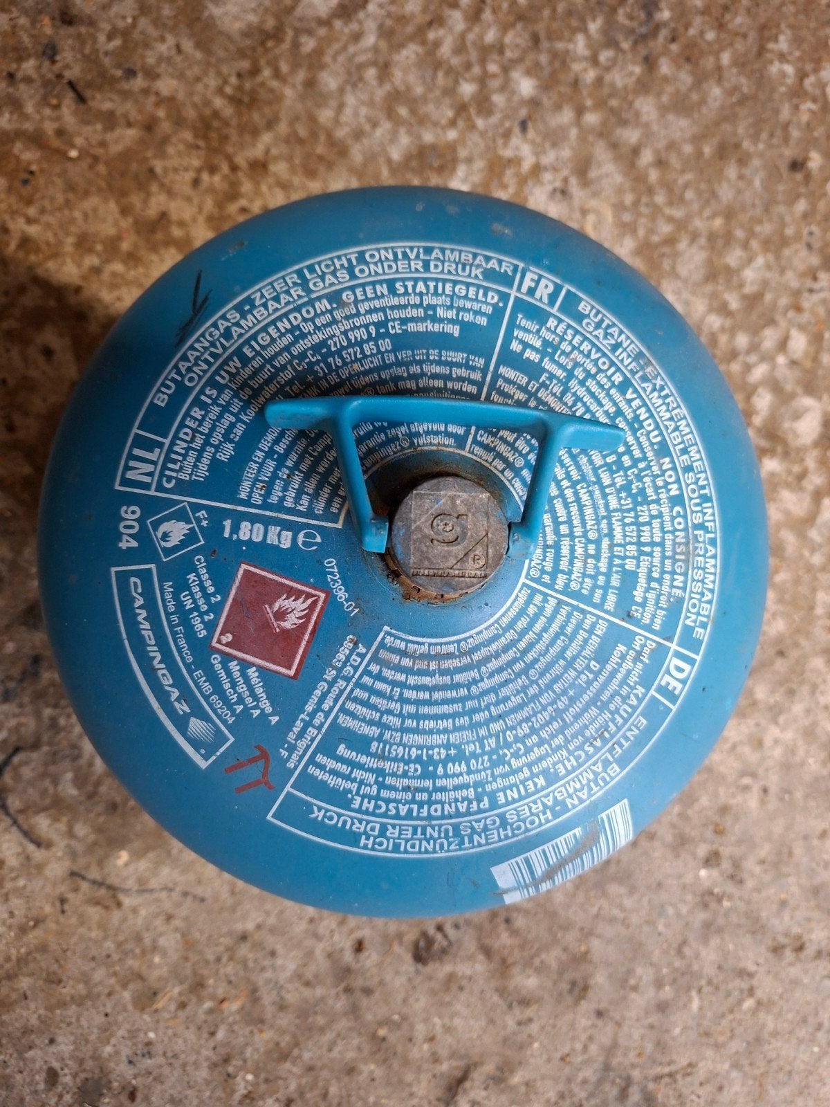 Campingaz gasfles 904 - Leeg, Ophalen