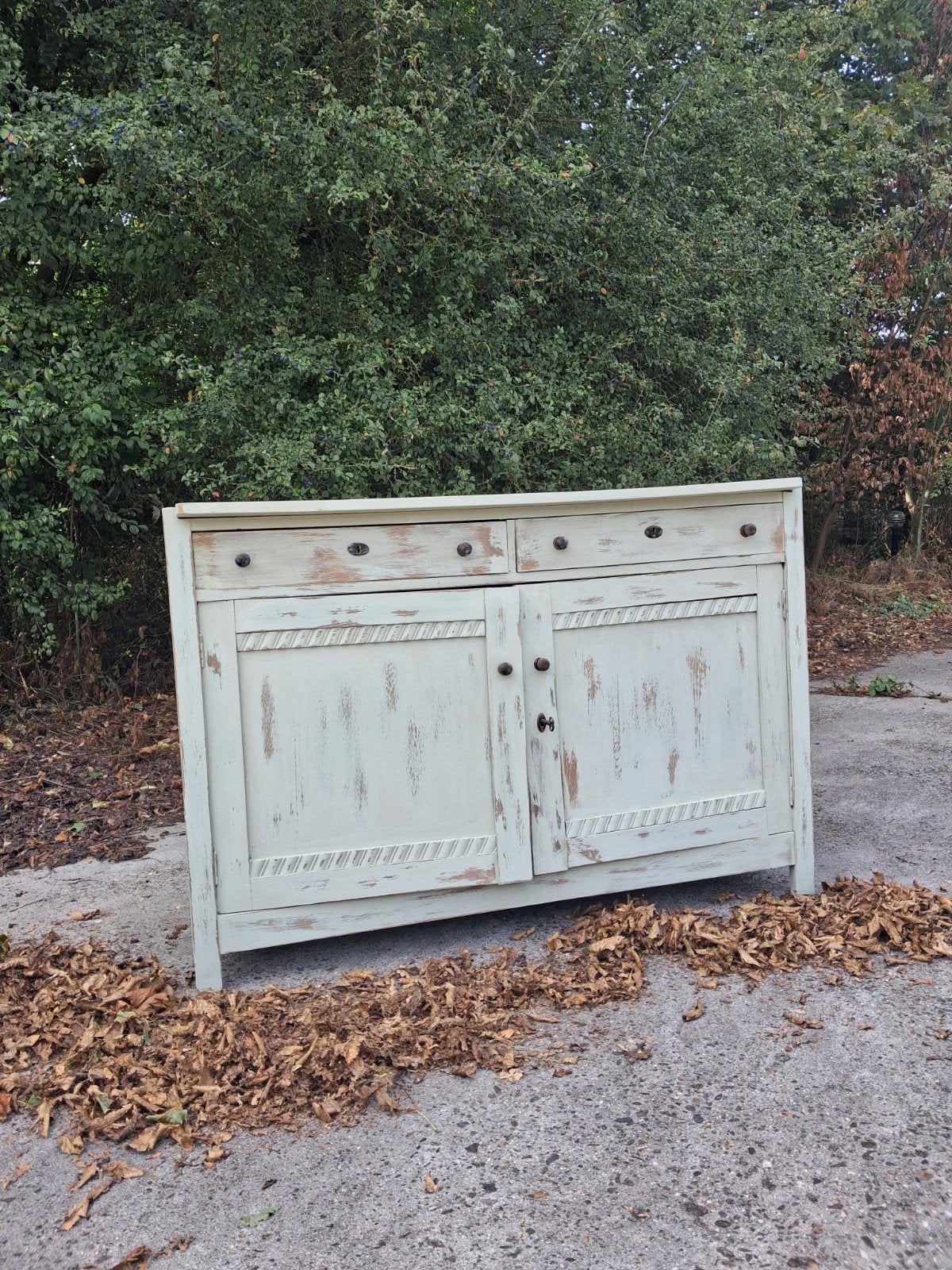 Kast, antiek groen, commode, Antiek en Kunst, Antiek | Meubels | Kasten, Ophalen