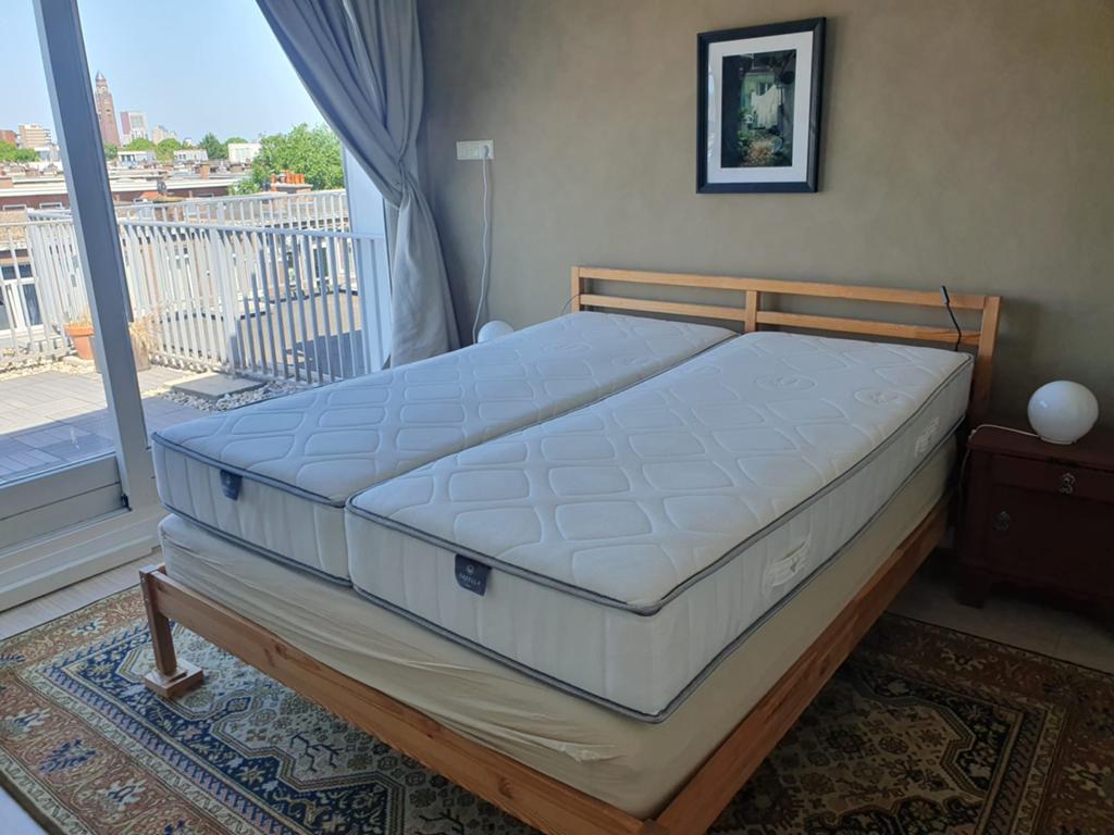 2x Gazella matrassen 80x200 incl. matrasverbinder, Ophalen, Gebruikt, Tweepersoons, Matras
