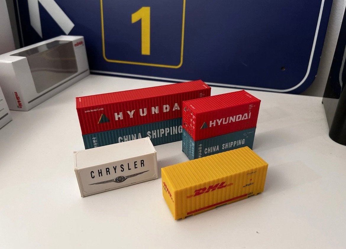 Marklin containers h0 zgan 6 stuks, Ophalen of Verzenden, Zo goed als nieuw, Bus of Vrachtwagen, Overige merken