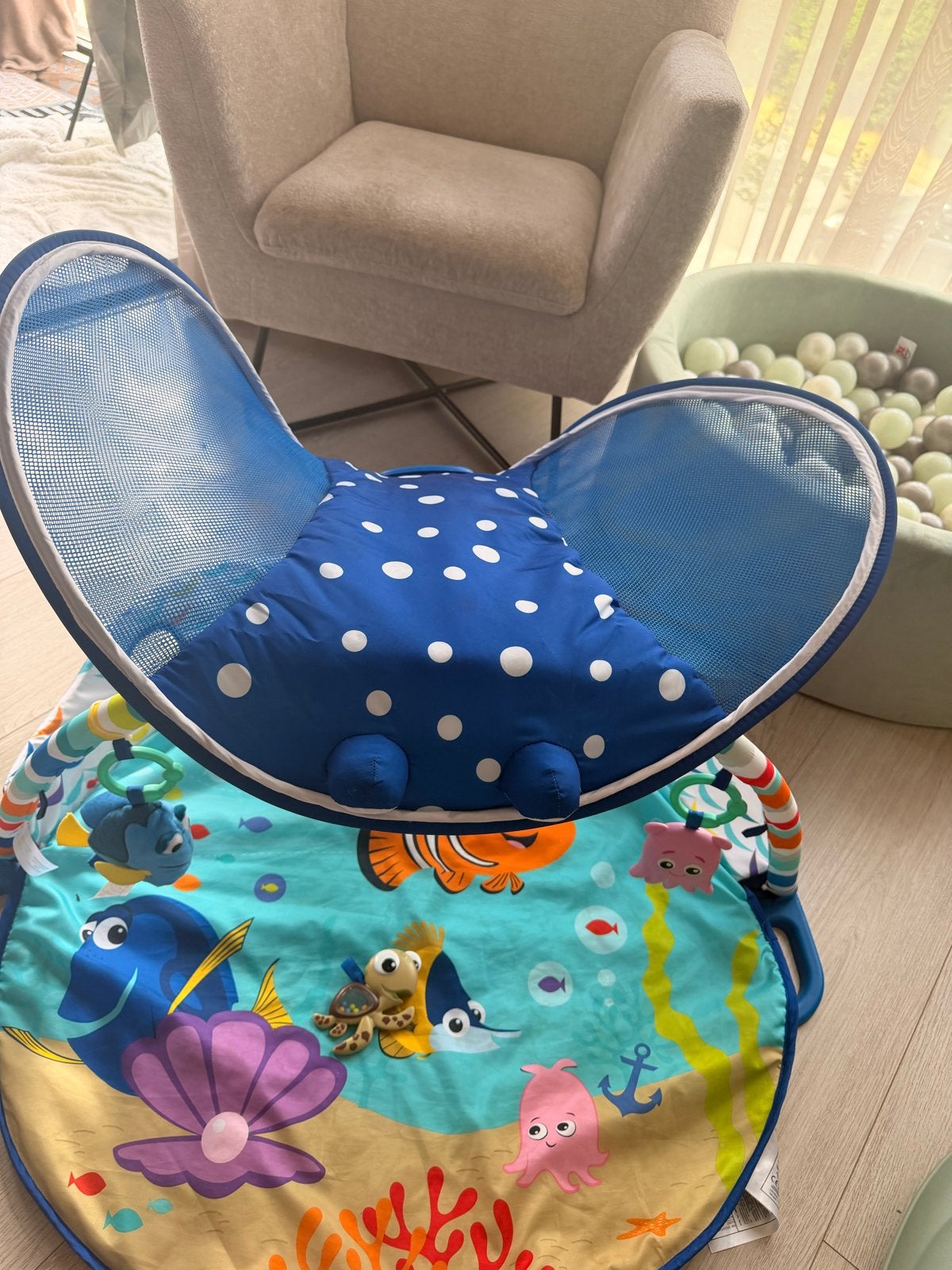 Nemo Babygym met lichtjes en muziek, Kinderen en Baby's, Speelgoed | Babyspeelgoed, Ophalen of Verzenden, Gebruikt, Babygym, Met licht