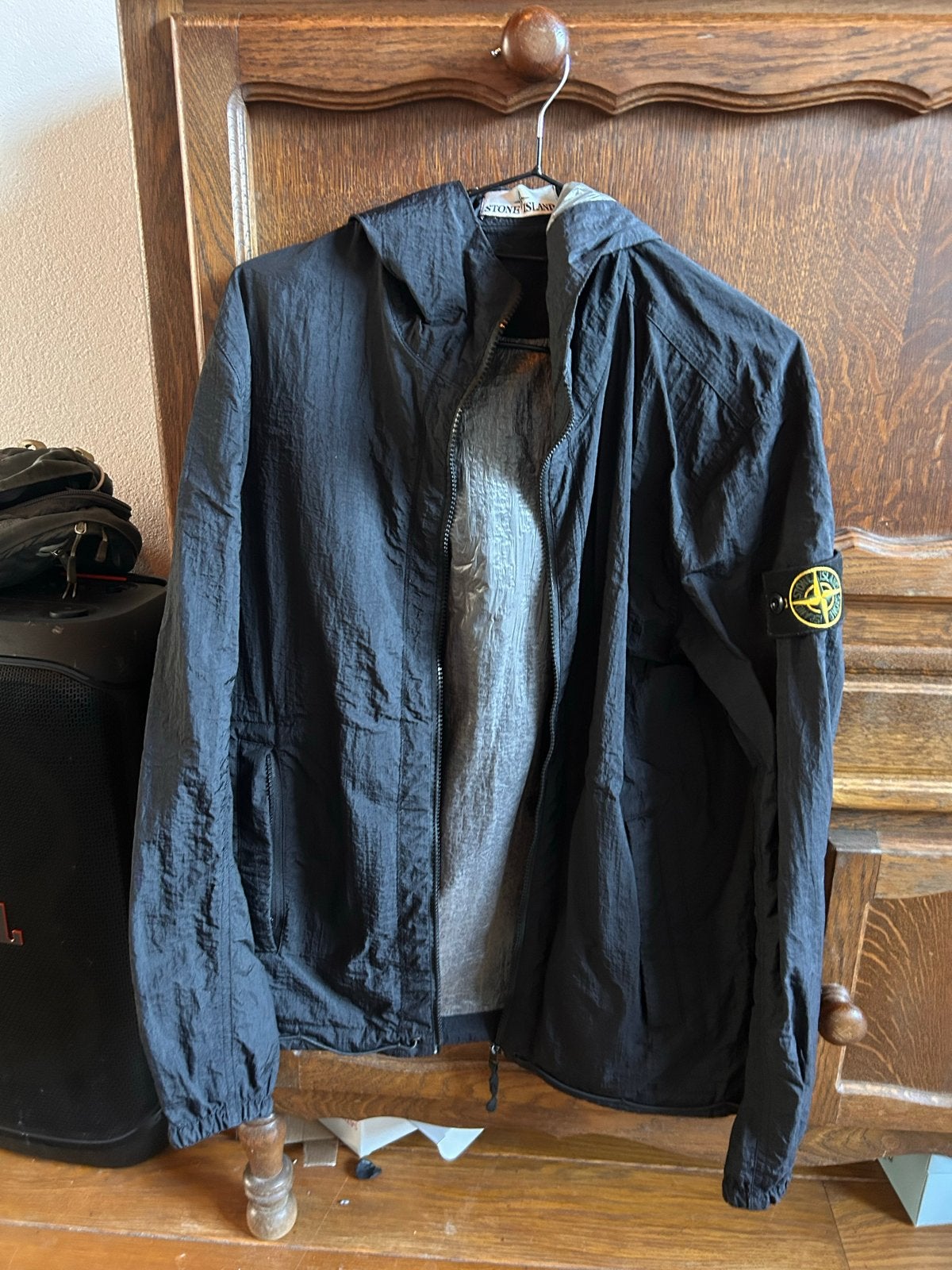 Stone Island Jas Maat S, Kleding | Heren, Ophalen of Verzenden, Gedragen, Maat 46 (S) of kleiner, Zwart