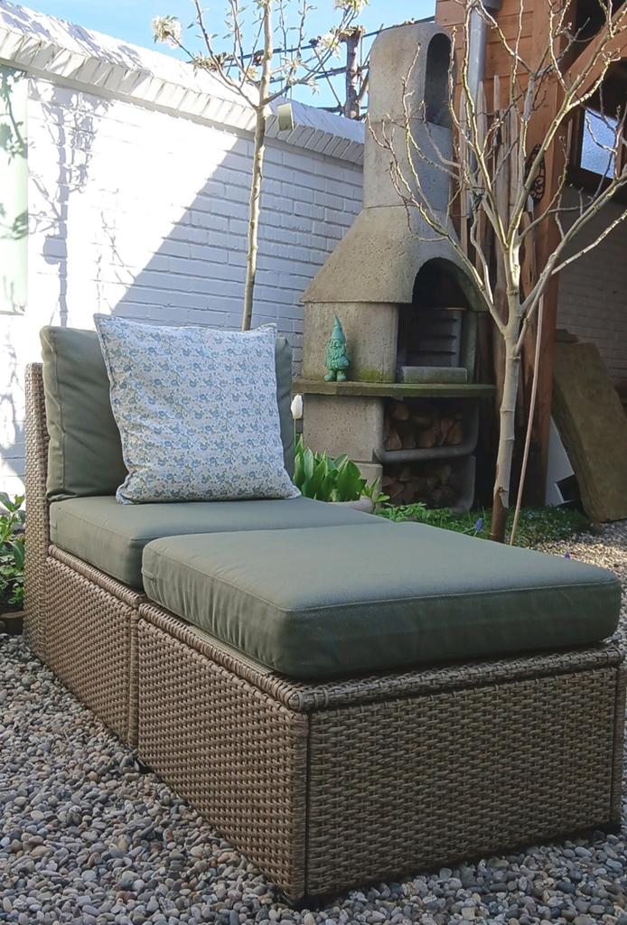 Nieuw  Wicker Loungebank _ Daybed,, Tuin en Terras, Tuinsets en Loungesets, Nieuw, Wicker, Ophalen