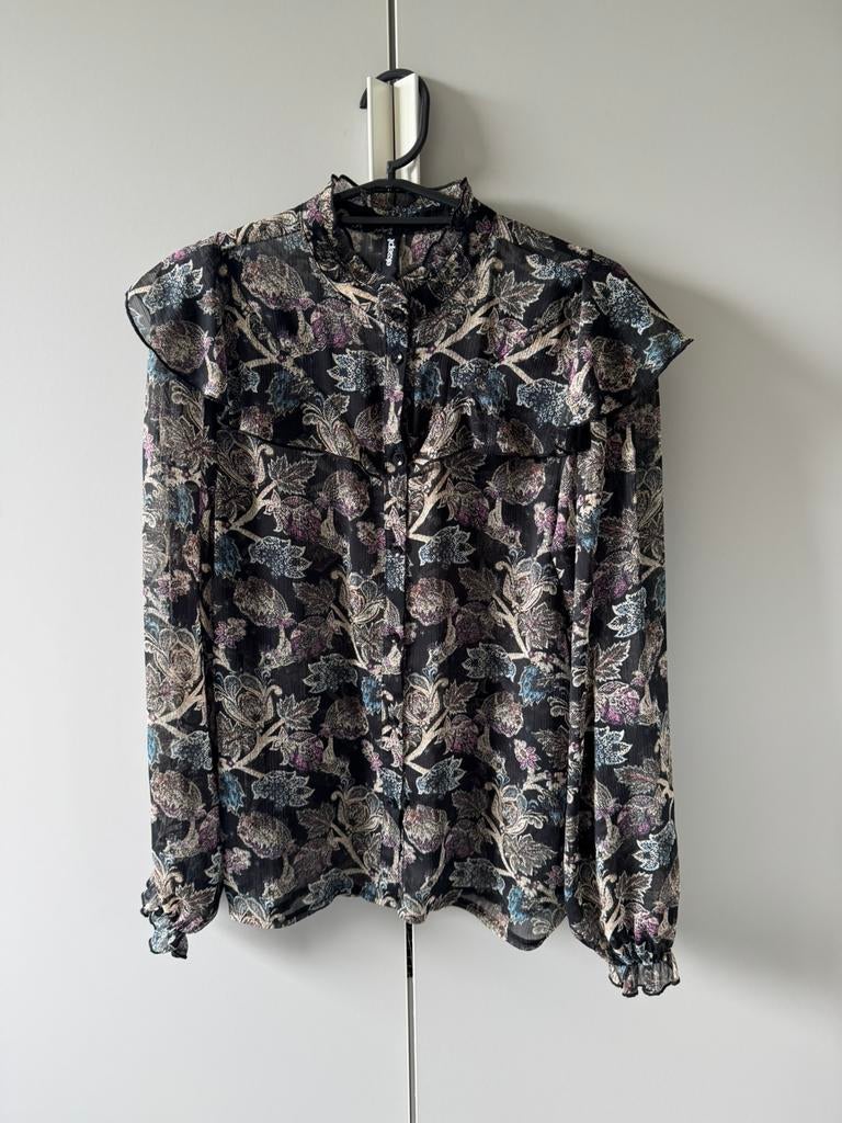 Blouse / Eksept / Maat M, Ophalen of Verzenden, Zo goed als nieuw, Maat 38/40 (M), Zwart