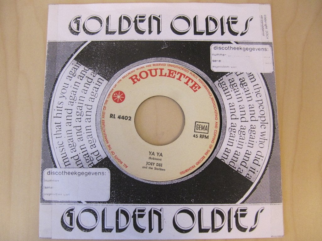 Joey Dee & The Starliters - Ya Ya / Fanny Mae, Cd's en Dvd's, Vinyl Singles, Originele persing, Ophalen of Verzenden, Gebruikt