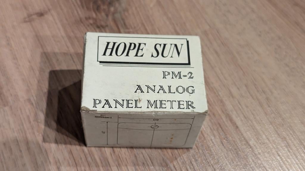 Analoge panel meter 60x47mm 300VAC, Ophalen of Verzenden, Nieuw