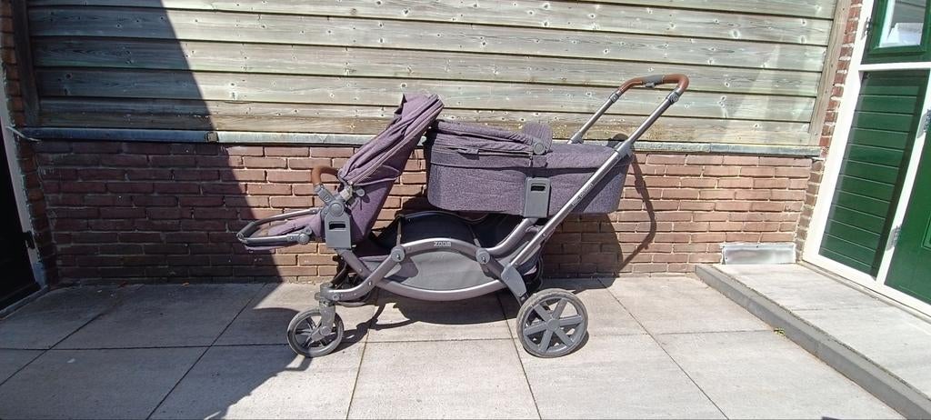 ABC Design Dubbele Kinderwagen met 2x Zitje en Reiswieg, Ophalen