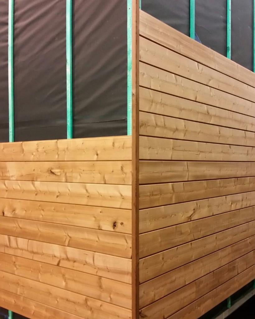 thermowood gevelbekleding Tand Groef planken nieuw, Doe-het-zelf en Verbouw, Hout en Planken, Minder dan 25 mm, Nieuw, Plank, Overige houtsoorten