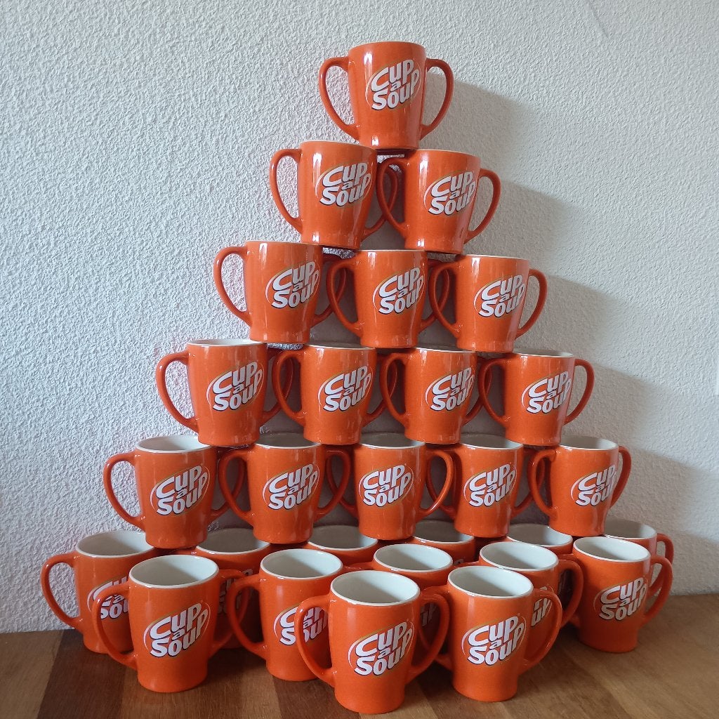 28 Cup-a-Soup Mokken, Gebruikt, Overige merken, Overige stijlen, Aardewerk