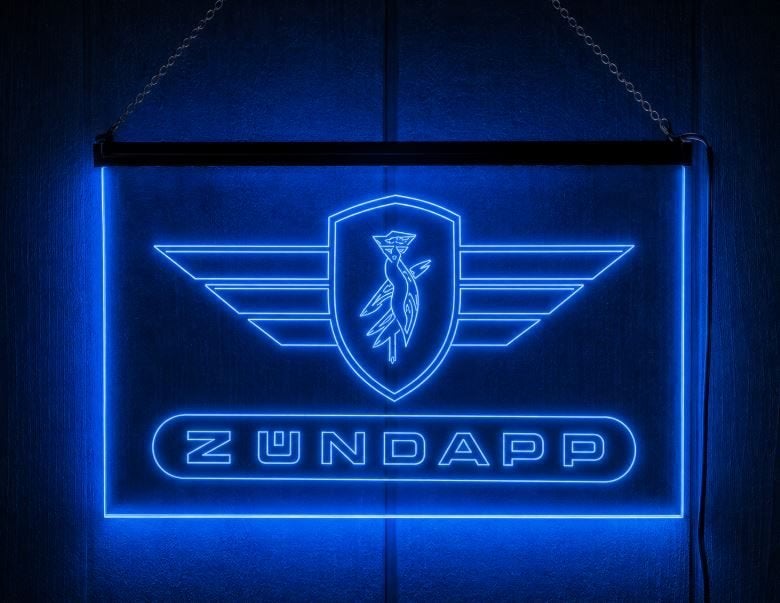Led bord Zundapp, Ophalen of Verzenden, Nieuw, Lichtbak of (neon) lamp