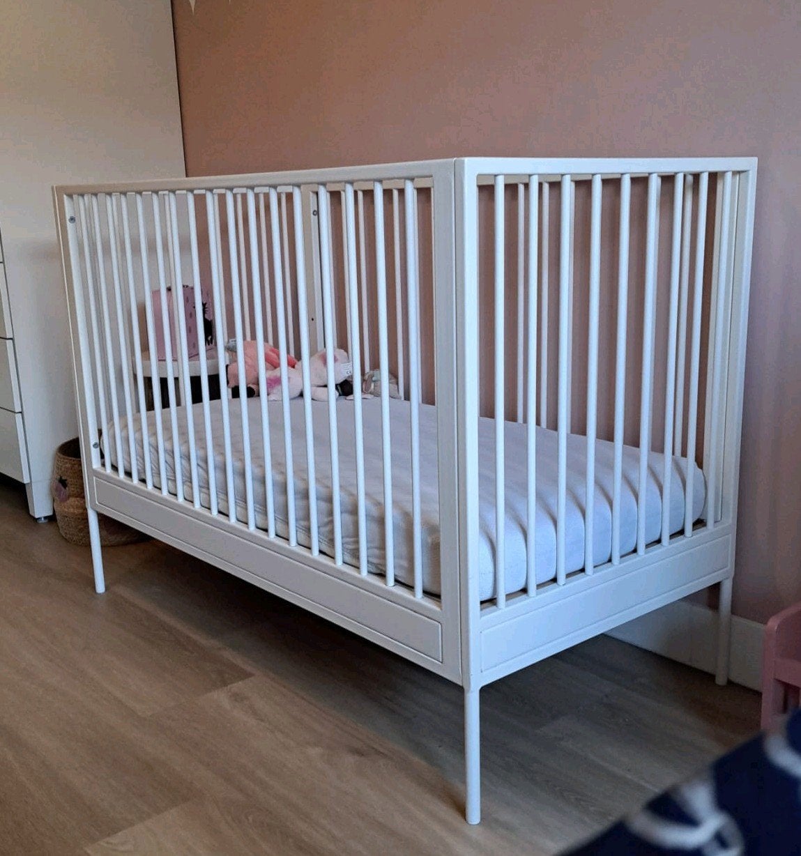 wit metalen ledikant, Kinderen en Baby's, Babywiegjes en Ledikanten, Ophalen, Ledikant
