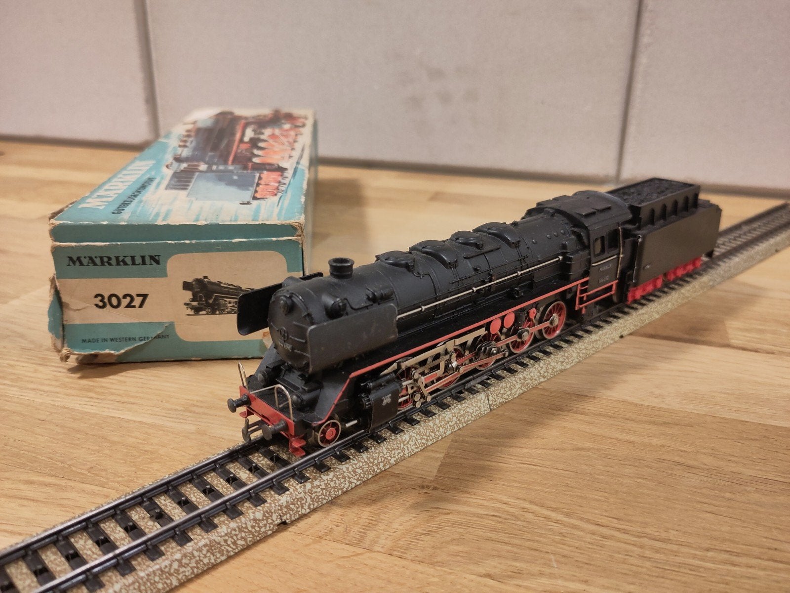 Märklin 3027 BR 44 stoomloc telex – Getest en werkend – OVP, Wisselstroom, Locomotief, Ophalen of Verzenden, Zo goed als nieuw
