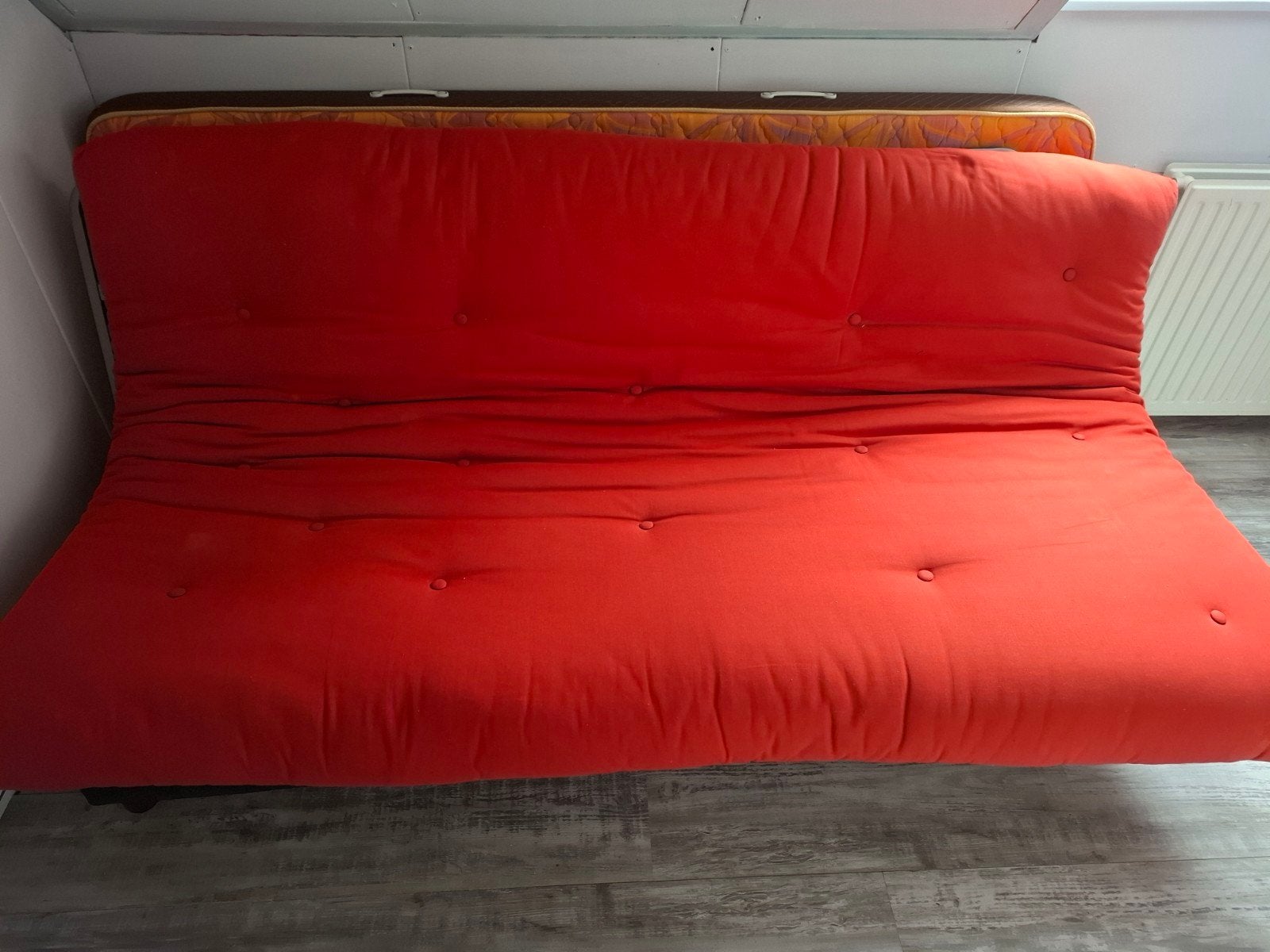 Bedbank, Ophalen, Tweepersoons, 190 cm of minder, Zo goed als nieuw