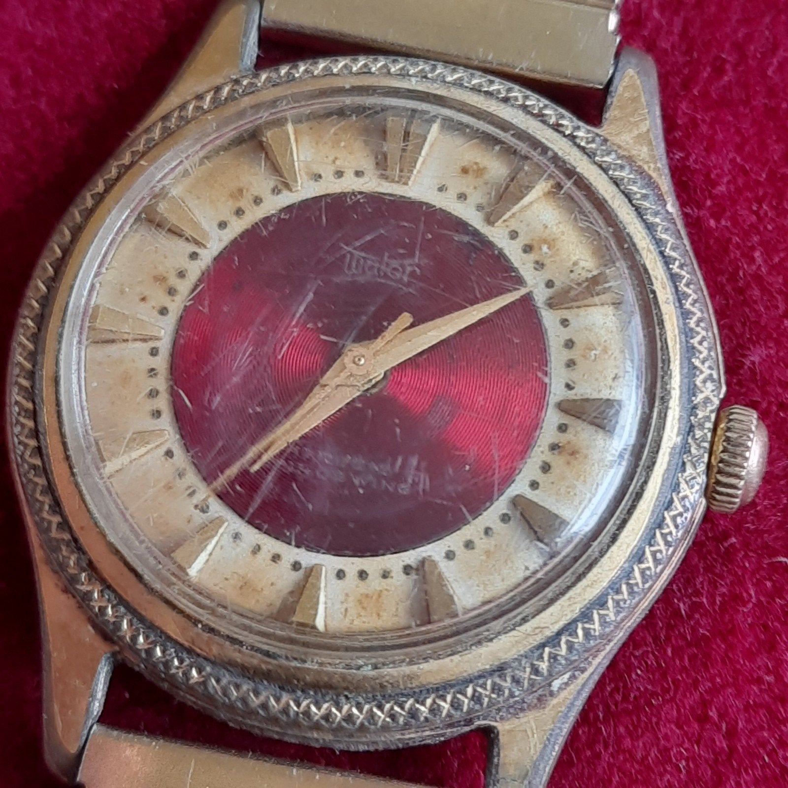 WATOR 17 JEWELS DUROSWING Mechanisch Horloge, Verzenden, Gebruikt, Leer, Overige merken