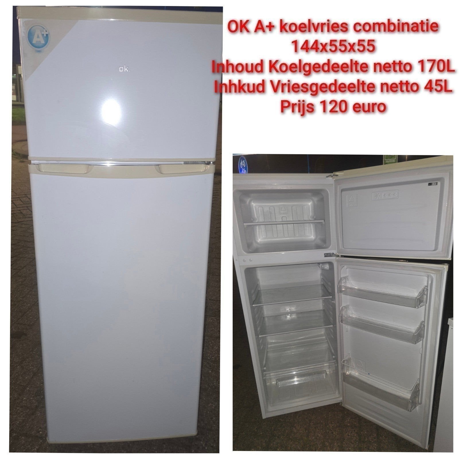 koelvries combinaties en tafelmodel koelkasten, Witgoed en Apparatuur, Ophalen