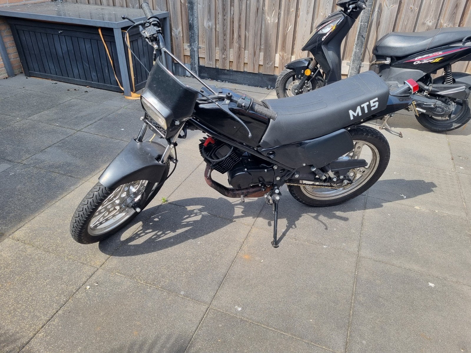 Honda MT5 Brommer met kenteken - Zwart, Goed Onderhouden, Ophalen of Verzenden, Gebruikt, Maximaal 45 km/u, Honda