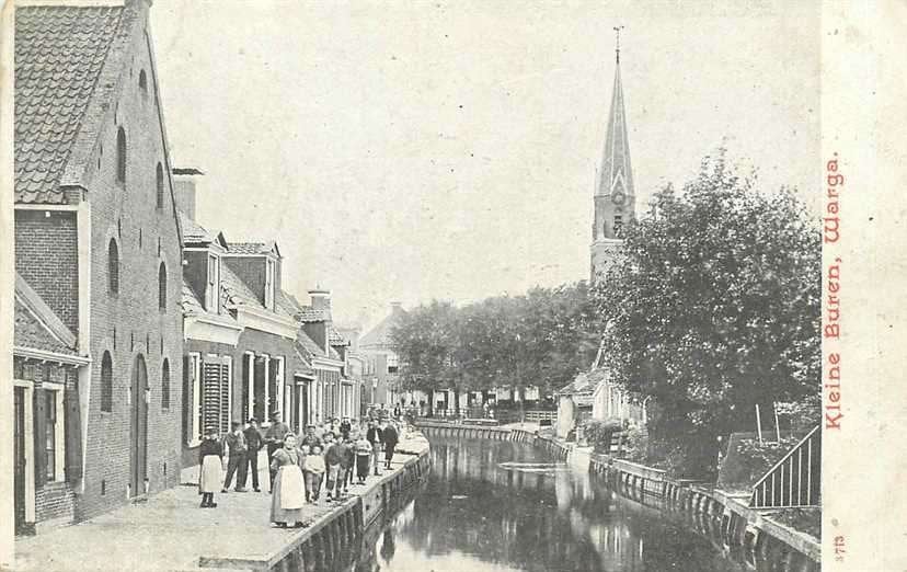 380-725-021 Warga Kleine Buren, Verzamelen, Ansichtkaarten | Nederland, Verzenden, Voor 1920, Friesland