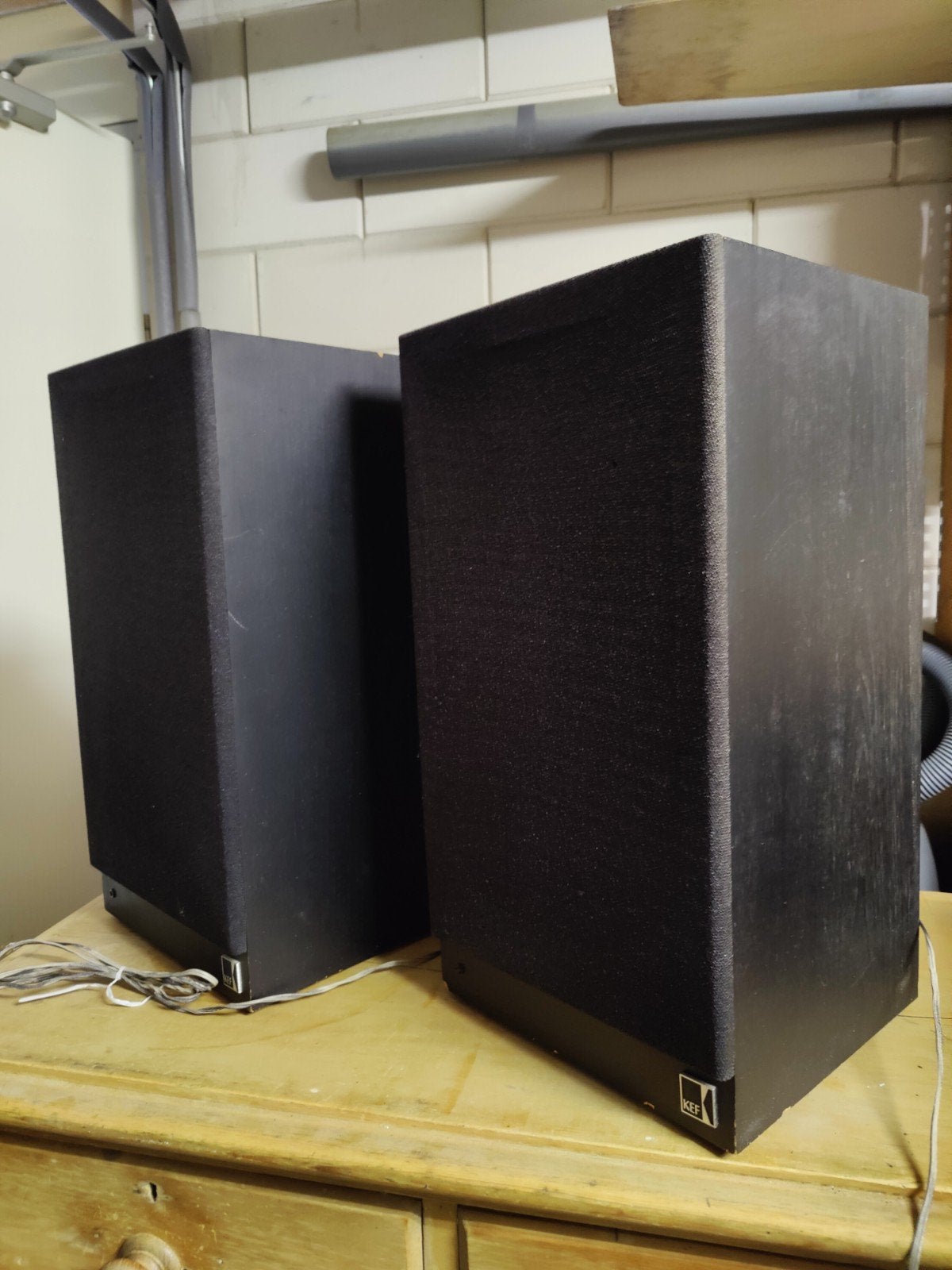 KEF Reference Series Model 103.2 Speakers - Vintage Geluid, Ophalen, Gebruikt, Minder dan 60 watt, Boekenplank luidspreker