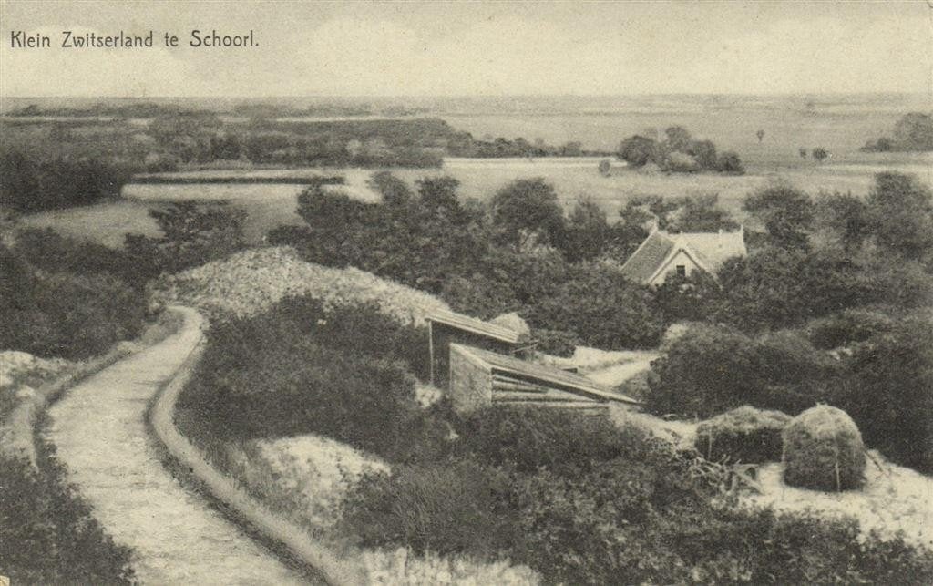 Klein Zwitserland te Schoorl - 1929 gelopen, Ophalen of Verzenden, 1920 tot 1940, Gelopen, Noord-Holland