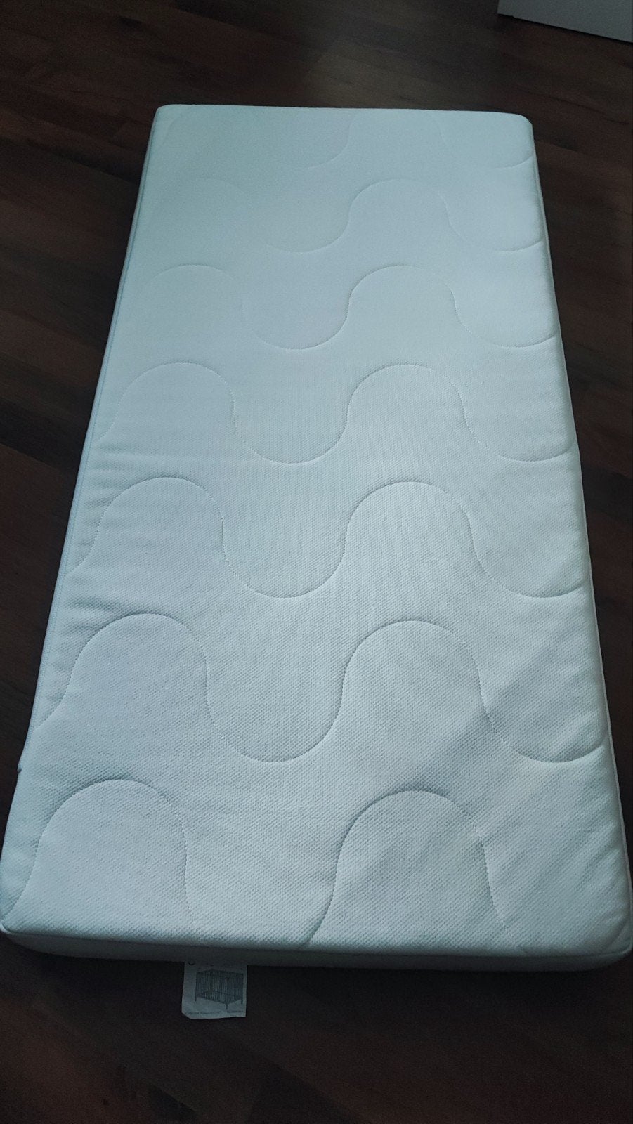 Ikea Krummelur babymatras 120x60 cm+ waterdichte bescherming, Ophalen, Zo goed als nieuw, Minder dan 140 cm, Matras