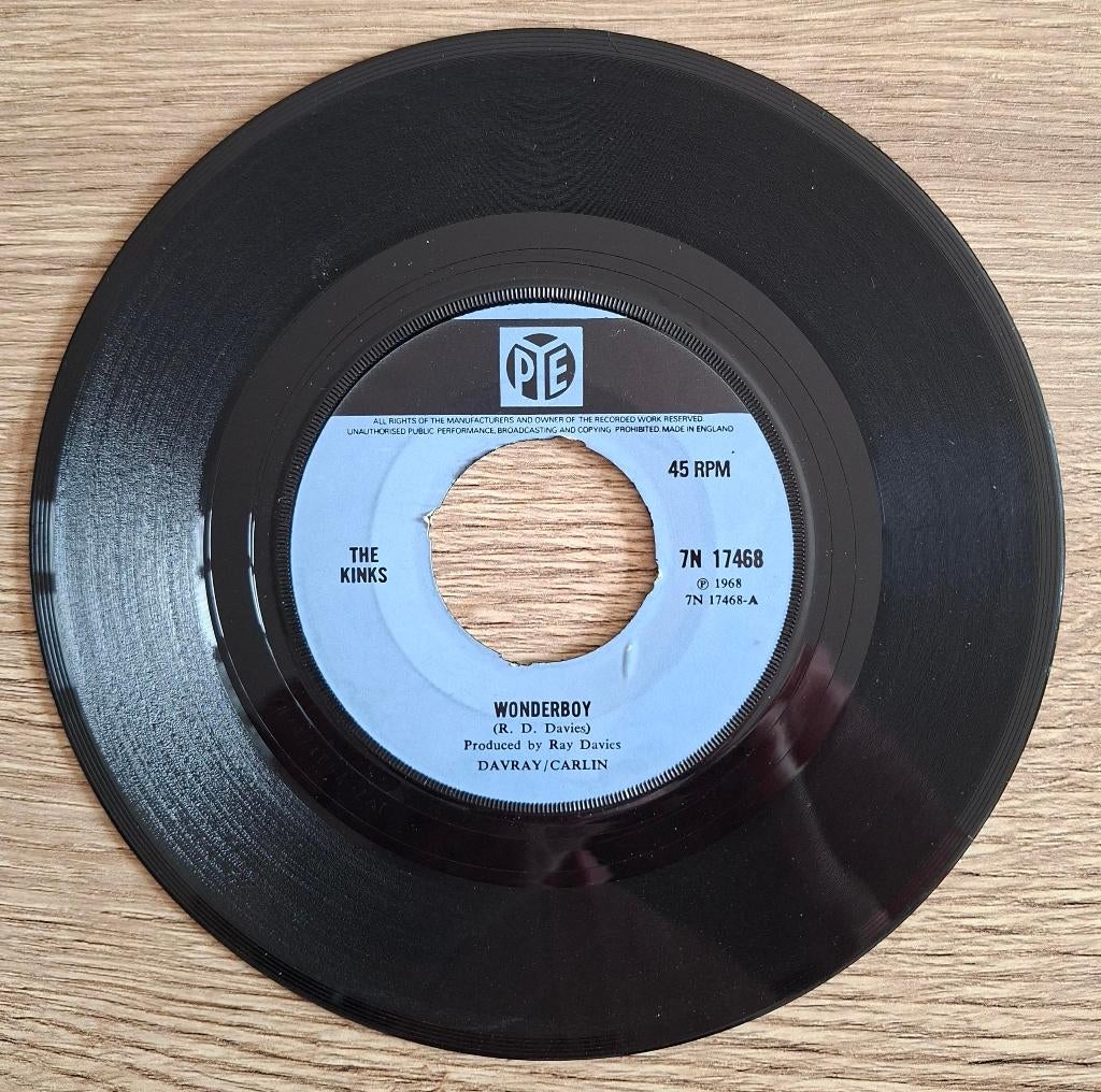 Kinks Engelse single Wonderboy met PRETTY Polly op b-side, Cd's en Dvd's, Vinyl Singles, Gebruikt, 7 inch, Single, Ophalen of Verzenden