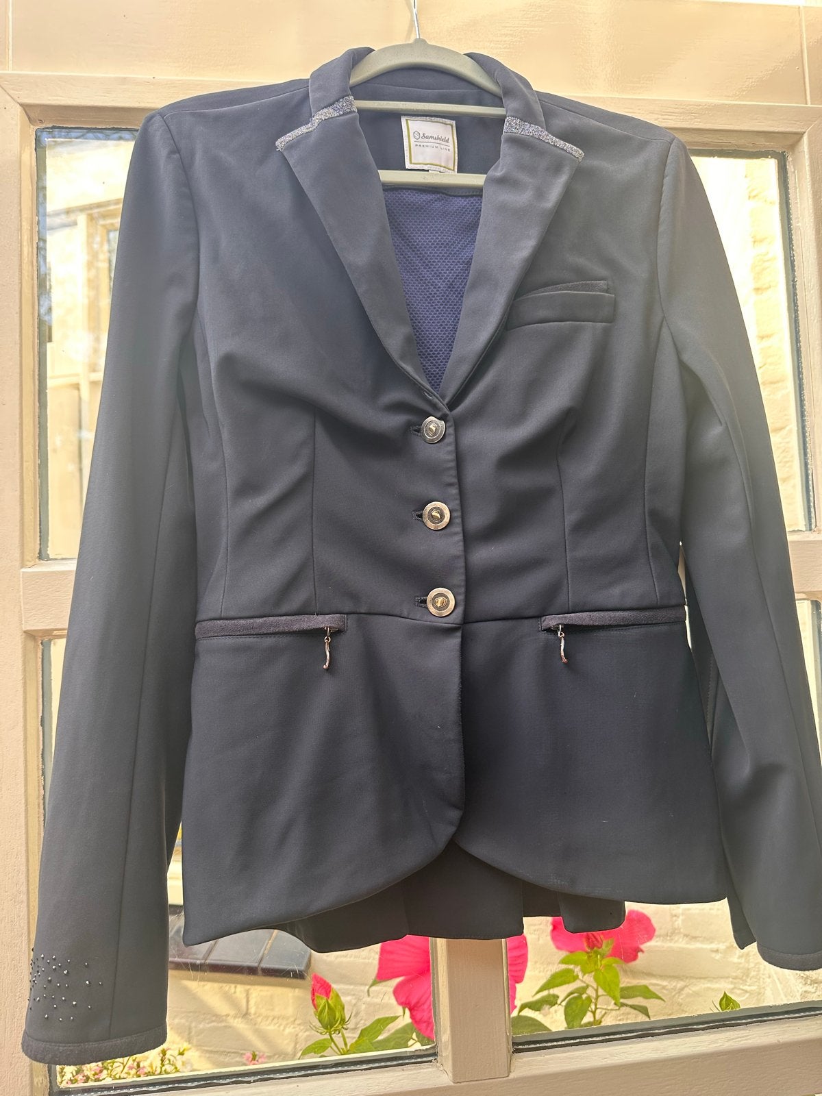 Samshield Premium Line Jasje Maat 36, Dieren en Toebehoren, Paardrijkleding, Blauw, Gebruikt, Ophalen of Verzenden, Springen