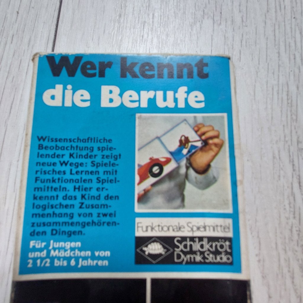 Duits  oud speelgoed Wer kennt die Berufe., Ophalen of Verzenden