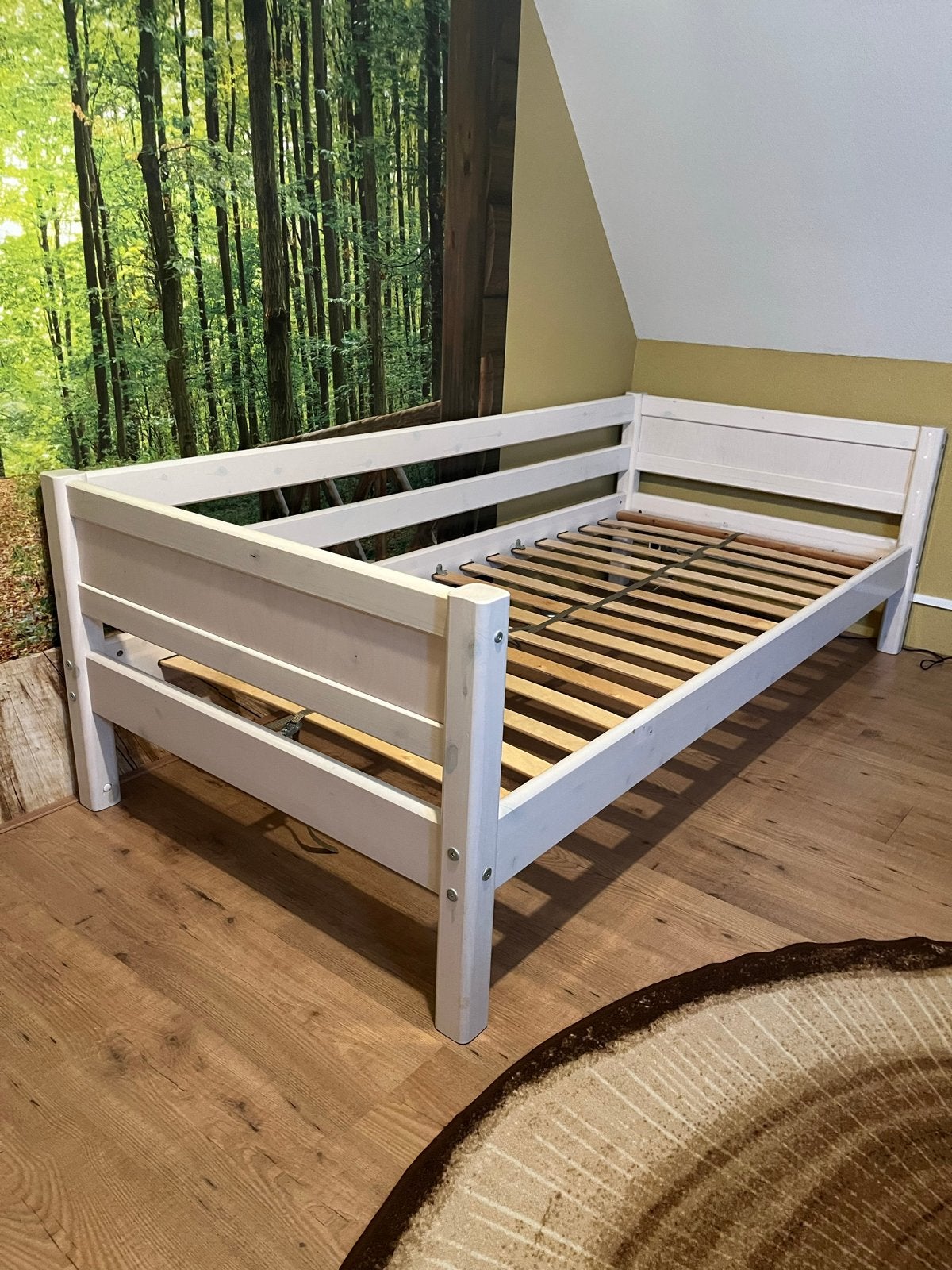 Flexa Classic halfhoogslaper/hoogslaper 90x200cm whitewash, Ophalen, Gebruikt, 90 cm, Eenpersoons